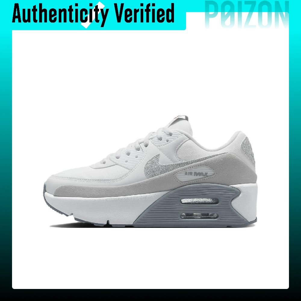 Nike Shoes Air Max 90 - ไนกี้ แอร์แม็กซ์ 90 รองเท้าลำลองหุ้มข้อต่ำสำหรับผู้หญิง สีขาวเทา รุ่น