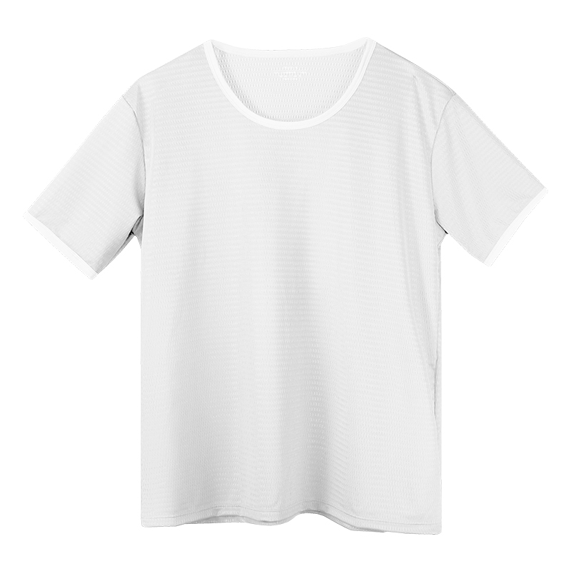 เสื้อยืดผู้ชาย ผ้าไอซ์ซิลค์ ไร - Undershirt Crew Neck บทวิจารณ์และราคา