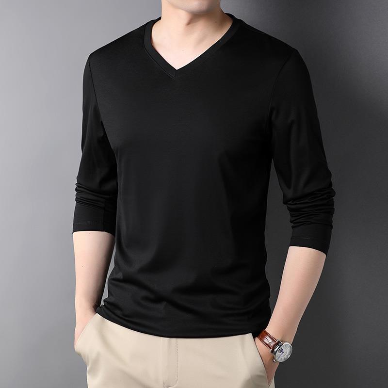 เสื้อซับในเฮนลีย์แขนยาวคอวี202 - Undershirt Crew Neck บทวิจารณ์และราคา