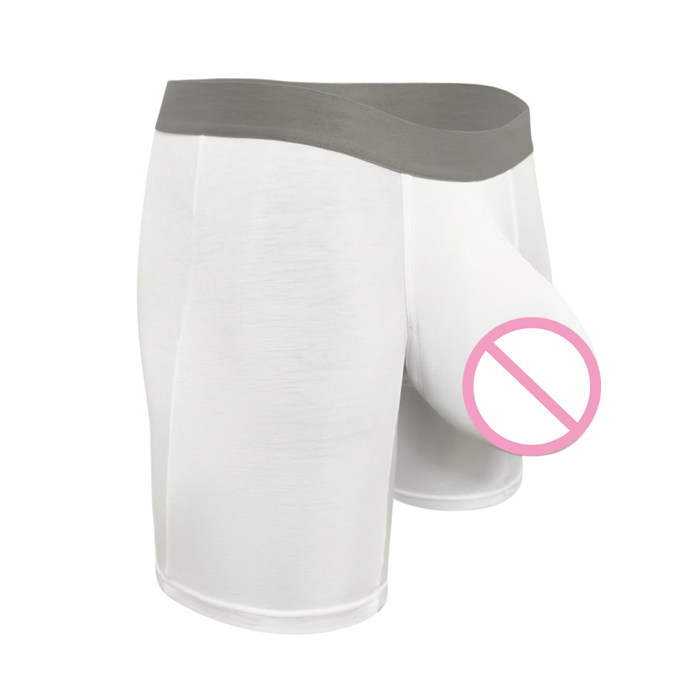 กางเกงบ็อกเซอร์ผ้าโมดัลใส่สบาย - Long Leg Trunk Men บทวิจารณ์และราคา